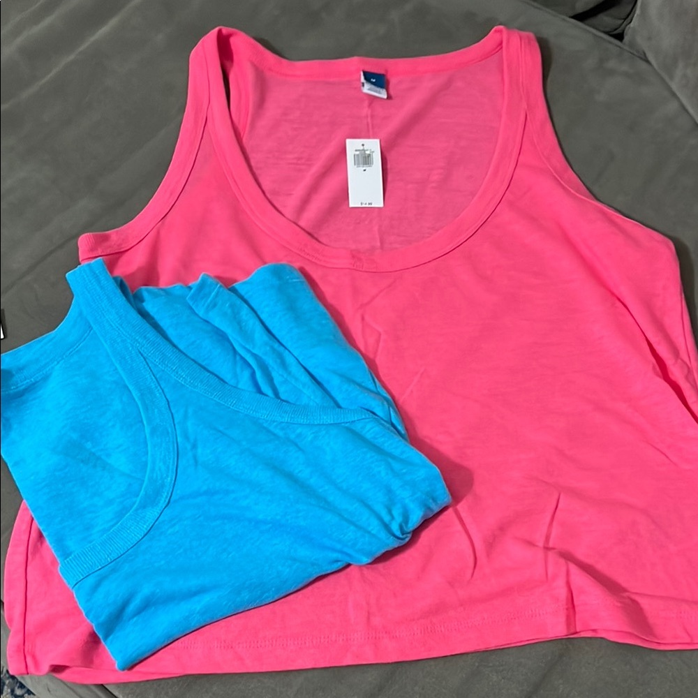 🆕Old navy Pink and Blue Tank Tops